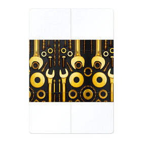 Магнитный плакат 2Х3 с принтом КЛЮЧ ГАЙКА в Санкт-Петербурге, Полимерный материал с магнитным слоем | 6 деталей размером 9*9 см | Тематика изображения на принте: автослесарь | гаечный ключ | гайка | ключ