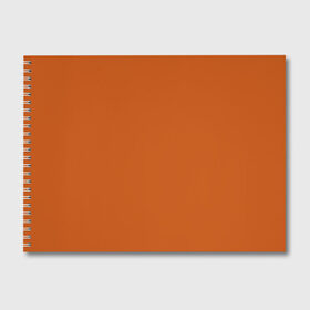 Альбом для рисования с принтом Радуга v6 - оранжевый в Санкт-Петербурге, 100% бумага
 | матовая бумага, плотность 200 мг. | без дизайна | без картинки | одноцветные | оранжевый