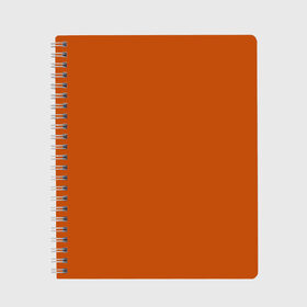 Тетрадь с принтом Радуга v6 - оранжевый в Санкт-Петербурге, 100% бумага | 48 листов, плотность листов — 60 г/м2, плотность картонной обложки — 250 г/м2. Листы скреплены сбоку удобной пружинной спиралью. Уголки страниц и обложки скругленные. Цвет линий — светло-серый
 | Тематика изображения на принте: без дизайна | без картинки | одноцветные | оранжевый