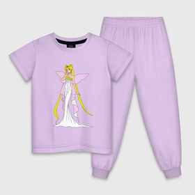 Детская пижама хлопок с принтом Sailor Moon/Серенити в Санкт-Петербурге, 100% хлопок |  брюки и футболка прямого кроя, без карманов, на брюках мягкая резинка на поясе и по низу штанин
 | bunny | luna | princess | serenity | stars | usagi | wings | ангел | волосы | девушка | детям | звездная | звезды | королева | корона | крылья | луна | любовь | малышка | марс | радуга | сейлор мун | токио | усаги цукино | школьные 