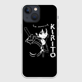 Чехол для iPhone 13 mini с принтом Kirito стилизованный в Санкт-Петербурге,  |  | art | asuna | kirito | online | sao | sword | асуна | киригая | кирито | мастера | меча | мечник | онлайн | сао | черный | юки