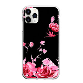 Чехол для iPhone 11 Pro Max матовый с принтом Яркие розы в Санкт-Петербурге, Силикон |  | арт | рисунок | роза | розовая роза | розовые розы | розовый | розы | тёмный | цветы | чёрный