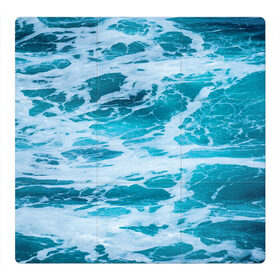 Магнитный плакат 3Х3 с принтом Вода волны пена море в Санкт-Петербурге, Полимерный материал с магнитным слоем | 9 деталей размером 9*9 см | вода | волны | море | морская пена | океан | отдых | пена | пучина