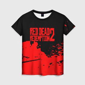 Женская футболка 3D с принтом RED DEAD REDEMPTION 2 в Санкт-Петербурге, 100% полиэфир ( синтетическое хлопкоподобное полотно) | прямой крой, круглый вырез горловины, длина до линии бедер | rdr 2 | rdr2 | rdr2 pc | red dead 2 | red dead online | red dead redemption | red dead redemption 2 | red dead redemption 2 gameplay | red dead redemption 2 pc | western