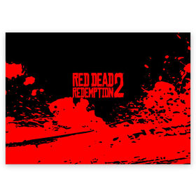Поздравительная открытка с принтом RED DEAD REDEMPTION 2 в Санкт-Петербурге, 100% бумага | плотность бумаги 280 г/м2, матовая, на обратной стороне линовка и место для марки
 | rdr 2 | rdr2 | rdr2 pc | red dead 2 | red dead online | red dead redemption | red dead redemption 2 | red dead redemption 2 gameplay | red dead redemption 2 pc | western