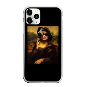 Чехол для iPhone 11 Pro матовый с принтом jaKondA в Санкт-Петербурге, Силикон |  | jakonda | mona lisa | smoking | woman | девушка | джаконда | мона лиза