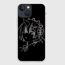 Чехол для iPhone 13 mini с принтом Re:Zero в Санкт-Петербурге,  |  | anime | glitch | japan | ram | re | rem | rezero | senpai | subaru | waifu | zero | анимация | аниме | вайфу | глитч | глич | мультсериал | мультфильм | семпай | сенпай | сериал | япония