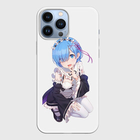 Чехол для iPhone 13 Pro Max с принтом Re:Zero в Санкт-Петербурге,  |  | anime | glitch | japan | ram | re | rem | rezero | senpai | subaru | waifu | zero | анимация | аниме | вайфу | глитч | глич | мультсериал | мультфильм | семпай | сенпай | сериал | япония