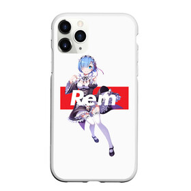 Чехол для iPhone 11 Pro Max матовый с принтом ReZero в Санкт-Петербурге, Силикон |  | anime | glitch | japan | ram | re | rem | rezero | senpai | subaru | waifu | zero | анимация | аниме | вайфу | глитч | глич | мультсериал | мультфильм | семпай | сенпай | сериал | япония