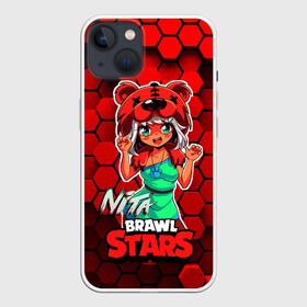 Чехол для iPhone 13 с принтом Nita Brawl Stars в Санкт-Петербурге,  |  | anime | brawl | brawl stars | brawlstars | brawl_stars | jessie | nita | аниме | бравл | бравлстарс | девочка | девочка в шкуре медведя | девушка | манга | медведь | нета | нита