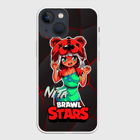 Чехол для iPhone 13 mini с принтом Nita Brawl Stars в Санкт-Петербурге,  |  | anime | brawl | brawl stars | brawlstars | brawl_stars | jessie | nita | аниме | бравл | бравлстарс | девочка | девочка в шкуре медведя | девушка | манга | медведь | нета | нита