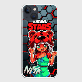 Чехол для iPhone 13 с принтом Nita Brawl Stars в Санкт-Петербурге,  |  | anime | brawl | brawl stars | brawlstars | brawl_stars | jessie | nita | аниме | бравл | бравлстарс | девочка | девочка в шкуре медведя | девушка | манга | медведь | нета | нита