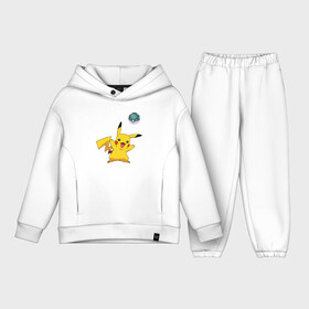 Детский костюм хлопок Oversize с принтом Pokemon pikachu 1 в Санкт-Петербурге,  |  | pokeball | pokemon | игры | покемоны