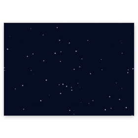 Поздравительная открытка с принтом Ночное небо в Санкт-Петербурге, 100% бумага | плотность бумаги 280 г/м2, матовая, на обратной стороне линовка и место для марки
 | звёзды | мерцание | небо | ночь | синий | сияние | тёмный | чёрный