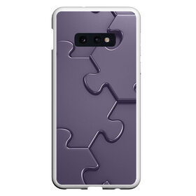 Чехол для Samsung S10E с принтом Puzzles в Санкт-Петербурге, Силикон | Область печати: задняя сторона чехла, без боковых панелей | Тематика изображения на принте: puzzles | геометрические пазлы | крупные пазлы | модные пазлы | пазл | пазлы