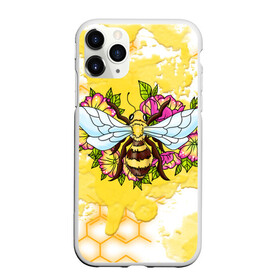 Чехол для iPhone 11 Pro Max матовый с принтом Пчела в Санкт-Петербурге, Силикон |  | крылья | мёд | оса | пчела | пчёлы | соты | цветы
