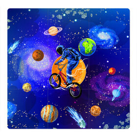Магнитный плакат 3Х3 с принтом Space bicycle в Санкт-Петербурге, Полимерный материал с магнитным слоем | 9 деталей размером 9*9 см | astronaut | bicycle | comet | cosmos | earth | jupiter | mars | moon | saturn | space | spacesuit | star | астронавт | велосипед | звезда | земля | комета | космонавт | космос | луна | марс | сатурн | скафандр | юлитер