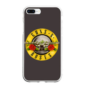 Чехол для iPhone 7Plus/8 Plus матовый с принтом Guns n Roses в Санкт-Петербурге, Силикон | Область печати: задняя сторона чехла, без боковых панелей | music | rock | группа | звезда | рок