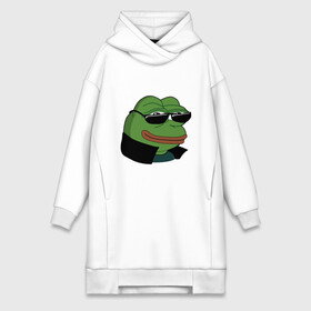 Платье-худи хлопок с принтом Pepe в очках EZ в Санкт-Петербурге,  |  | ez | ezy | pepe | pepe frog | pepe в очках | silvername | twitch emout | vernyshavermy | вернишаверму | жабка в очках | папич | твич