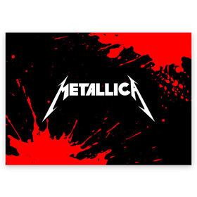 Поздравительная открытка с принтом METALLICA / МЕТАЛЛИКА в Санкт-Петербурге, 100% бумага | плотность бумаги 280 г/м2, матовая, на обратной стороне линовка и место для марки
 | Тематика изображения на принте: hetfield | james | logo | metal | metalica | metallica | music | rock | star | джеймс | звезда | знак | ларс | лого | логотип | логотипы | метал | металика | металлика | музыка | рок | символ | символы | ульрих | хэтфилд