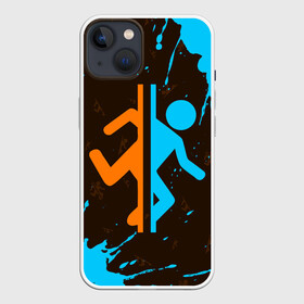 Чехол для iPhone 13 с принтом PORTAL   ПОРТАЛ в Санкт-Петербурге,  |  | game | games | half | half life | halflife | life | logo | portal | portal 2 | portal2 | valve | игра | игры | лайф | лого | логотип | логотипы | портал | портал 2 | портал2 | символ | символы | халф | халф лайф | халфлайф