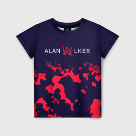 Детская футболка 3D с принтом ALAN WALKER / АЛАН УОКЕР в Санкт-Петербурге, 100% гипоаллергенный полиэфир | прямой крой, круглый вырез горловины, длина до линии бедер, чуть спущенное плечо, ткань немного тянется | alan | faded | house | logo | music | walker | алан | вокер | волкер | диджей | лого | логотип | логотипы | музыка | музыкант | символ | символы | танцеальная | уокер | хаус | электронная