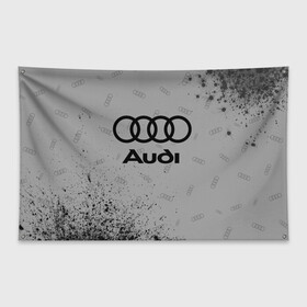 Флаг-баннер с принтом AUDI АУДИ в Санкт-Петербурге, 100% полиэстер | размер 67 х 109 см, плотность ткани — 95 г/м2; по краям флага есть четыре люверса для крепления | audi | auto | felb | logo | moto | quattro | sport | symbol | авто | автомобильные | ауди | кватро | кольца | лого | логотип | логотипы | марка | мото | символ | спорт | фгвш | шильдик