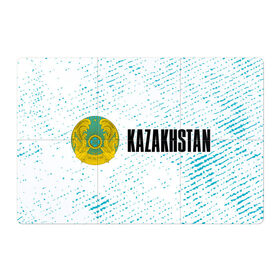 Магнитный плакат 3Х2 с принтом KAZAKHSTAN / КАЗАХСТАН в Санкт-Петербурге, Полимерный материал с магнитным слоем | 6 деталей размером 9*9 см | Тематика изображения на принте: flag | kazakhstan | qazaqstan | герб | захах | казахстан | кахахи | лого | нур султан | республика | символ | страна | флаг