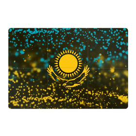 Магнитный плакат 3Х2 с принтом КАЗАХСТАН / KAZAKHSTAN в Санкт-Петербурге, Полимерный материал с магнитным слоем | 6 деталей размером 9*9 см | flag | kazakhstan | qazaqstan | герб | захах | казахстан | кахахи | лого | нур султан | республика | символ | страна | флаг