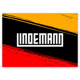 Поздравительная открытка с принтом LINDEMANN / ЛИНДЕМАНН в Санкт-Петербурге, 100% бумага | плотность бумаги 280 г/м2, матовая, на обратной стороне линовка и место для марки
 | Тематика изображения на принте: lindeman | lindemann | logo | music | rammstein | ramstein | rock | til | till | линдеман | линдеманн | лого | логотип | логотипы | музыка | раммштайн | рамштайн | рок | символ | символы | солист | тилль | тиль