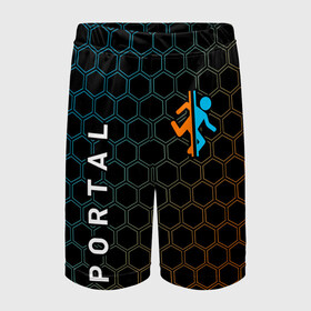 Детские спортивные шорты 3D с принтом PORTAL ПОРТАЛ в Санкт-Петербурге,  100% полиэстер
 | пояс оформлен широкой мягкой резинкой, ткань тянется
 | Тематика изображения на принте: 