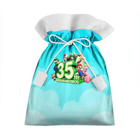 Подарочный 3D мешок с принтом Mario в Санкт-Петербурге, 100% полиэстер | Размер: 29*39 см | 35 | mario | mario 3d all stars | mario 3d world | mario bros | super mario | марио