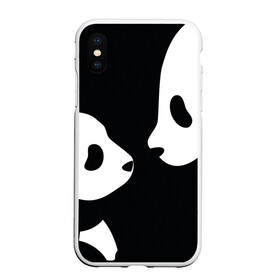 Чехол для iPhone XS Max матовый с принтом Panda в Санкт-Петербурге, Силикон | Область печати: задняя сторона чехла, без боковых панелей | Тематика изображения на принте: bearcat | coon bear | panda | бамбуковый медвед | большая панда | гигантская панда