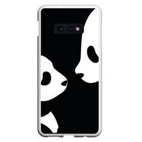 Чехол для Samsung S10E с принтом Panda в Санкт-Петербурге, Силикон | Область печати: задняя сторона чехла, без боковых панелей | Тематика изображения на принте: bearcat | coon bear | panda | бамбуковый медвед | большая панда | гигантская панда