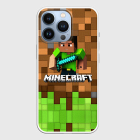 Чехол для iPhone 13 Pro с принтом Minecraft logo heroes в Санкт-Петербурге,  |  | blox | creeper | dungeons | game | geometry | pixel | steve | алекс | герои | детям | зелень | игра | квадраты | крипер | куб | логотипы игр | майнкрафт | мальчикам | меч | мобы | персонажи | пиксель | пиксельный | подземелья