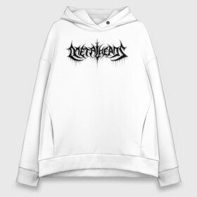 Женское худи Oversize хлопок с принтом MetalHeads в Санкт-Петербурге, френч-терри — 70% хлопок, 30% полиэстер. Мягкий теплый начес внутри —100% хлопок | боковые карманы, эластичные манжеты и нижняя кромка, капюшон на магнитной кнопке | graffiti | metalheads | music | rock | граффити | металисты | металлоголовый | музыка | рок