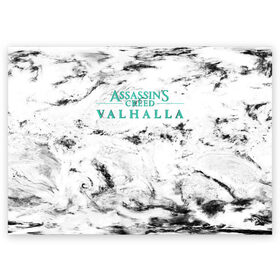 Поздравительная открытка с принтом Assassins Creed Valhalla в Санкт-Петербурге, 100% бумага | плотность бумаги 280 г/м2, матовая, на обратной стороне линовка и место для марки
 | eivor | valhalla | vikings | вальгалла | вальхалла | викинги | эйвор
