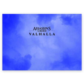 Поздравительная открытка с принтом Assassins Creed Valhalla в Санкт-Петербурге, 100% бумага | плотность бумаги 280 г/м2, матовая, на обратной стороне линовка и место для марки
 | eivor | valhalla | vikings | вальгалла | вальхалла | викинги | эйвор