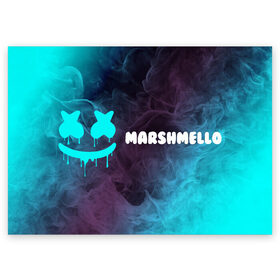 Поздравительная открытка с принтом MARSHMELLO / МАРШМЕЛЛОУ в Санкт-Петербурге, 100% бумага | плотность бумаги 280 г/м2, матовая, на обратной стороне линовка и место для марки
 | Тематика изображения на принте: face | logo | marsh | marshmallow | marshmello | marshmelo | mello | smile | лицо | лого | маршмеллов | маршмеллоу | маршмеллу | маршмело | маршмелов | маршмелоу | маска | музыка | рожица | символ | смайл | улыбка