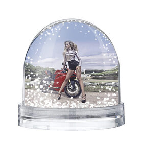 Снежный шар с принтом Biker Olga в Санкт-Петербурге, Пластик | Изображение внутри шара печатается на глянцевой фотобумаге с двух сторон | celebrity | clouds | fashion | girl | model | motorcycle | nature | pose | sky | star | девушка | звезда | знаменитость | мода | модель | мотоцикл | небо | облака | природа