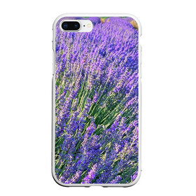 Чехол для iPhone 7Plus/8 Plus матовый с принтом Lavender field в Санкт-Петербурге, Силикон | Область печати: задняя сторона чехла, без боковых панелей | Тематика изображения на принте: field | green | lavender | nature | summer | violet | бутон | клумба. | лаванда | лето | лиловый | поле | сиреневый | фиолетовый | цветение | цветок | цветы