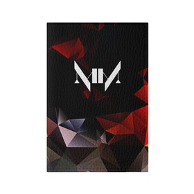Обложка для паспорта матовая кожа с принтом MARILYN MANSON в Санкт-Петербурге, натуральная матовая кожа | размер 19,3 х 13,7 см; прозрачные пластиковые крепления | geometry | him | korn | nightwish | rock | zombie | великий | геометрические | гитара | готика | готические | логотипы рок групп | металл | металлика | металлист | музыка | музыкальные | мэрилин мэнсон | рок группа