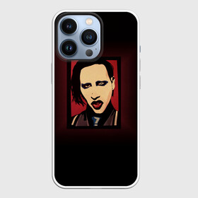 Чехол для iPhone 13 Pro с принтом Marilyn Manson в Санкт-Петербурге,  |  | manson | marilyn | marilyn manson | мэнсон | мэрилин | мэрилин мэнсон