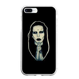 Чехол для iPhone 7Plus/8 Plus матовый с принтом Marilyn Manson в Санкт-Петербурге, Силикон | Область печати: задняя сторона чехла, без боковых панелей | Тематика изображения на принте: 