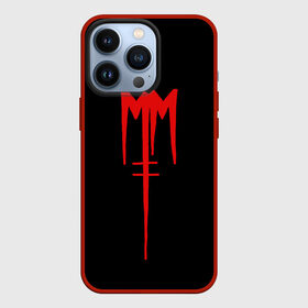 Чехол для iPhone 13 Pro с принтом Marilyn Manson в Санкт-Петербурге,  |  | Тематика изображения на принте: goth | gothic | manson | marilyn | metal | mm | music | rock | гот | готы | метал | мэнсон | мэрилин | рок