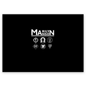 Поздравительная открытка с принтом Marilyn Manson в Санкт-Петербурге, 100% бумага | плотность бумаги 280 г/м2, матовая, на обратной стороне линовка и место для марки
 | Тематика изображения на принте: manson | marilyn | marilyn manson | мэнсон | мэрилин | мэрилин мэнсон