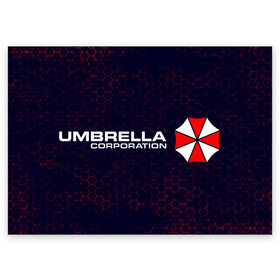 Поздравительная открытка с принтом UMBRELLA CORP / АМБРЕЛЛА в Санкт-Петербурге, 100% бумага | плотность бумаги 280 г/м2, матовая, на обратной стороне линовка и место для марки
 | Тематика изображения на принте: corp | corporation | evil | game | games | logo | resident | umbrella | амбрелла | зла | зонт | зонтик | игра | игры | корп | корпорация | лого | логотип | обитель | резидент | символ | эвил