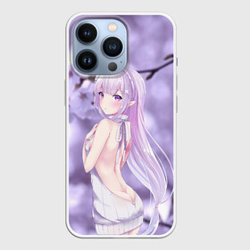 Чехол для iPhone 13 Pro с принтом Эмилия в Санкт-Петербурге,  |  | anime | emilia | re zero | ре зеро | эмилия