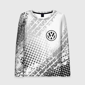 Женский лонгслив 3D с принтом Volkswagen в Санкт-Петербурге, 100% полиэстер | длинные рукава, круглый вырез горловины, полуприлегающий силуэт | volkswagen | vw | vw значок | vw лого | vw марка | vw эмблема | wv | значок vw | значок фольксваген | лого автомобиля | лого вольцваген | логотип vw | фольксваген | фольцваген