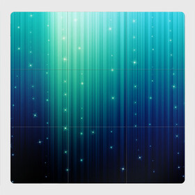 Магнитный плакат 3Х3 с принтом блеск в Санкт-Петербурге, Полимерный материал с магнитным слоем | 9 деталей размером 9*9 см | бирюза | блеск | звезда | звездочка | неон | полосы | свет